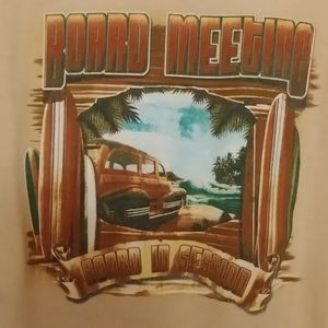 Men's T - Shirt Surf 'Board Meeting' Dockers Size XL
